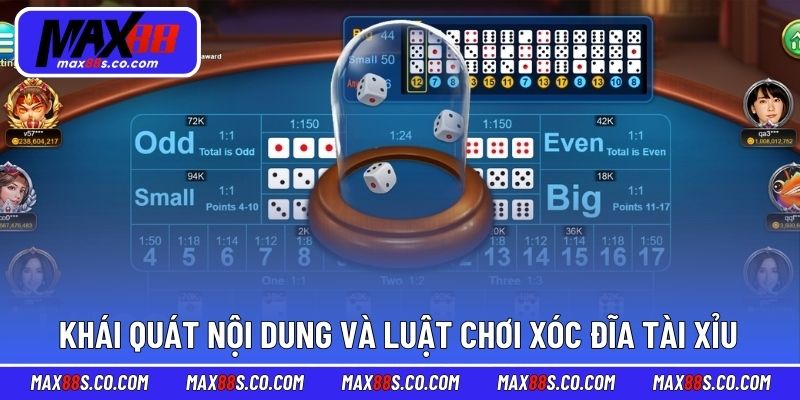 Khái quát nội dung và luật chơi xóc đĩa tài xỉu
